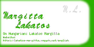 margitta lakatos business card